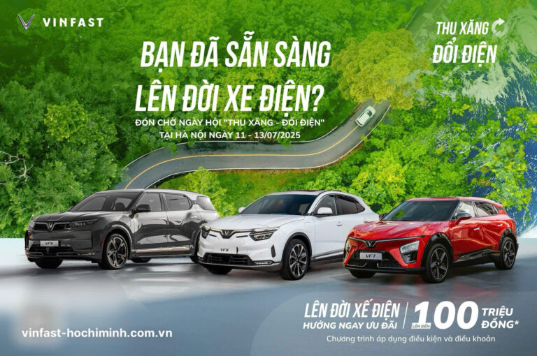 Chính sách ưu đãi “Thu xăng – Đổi điện” cho Khách hàng mua xe ô tô VinFast