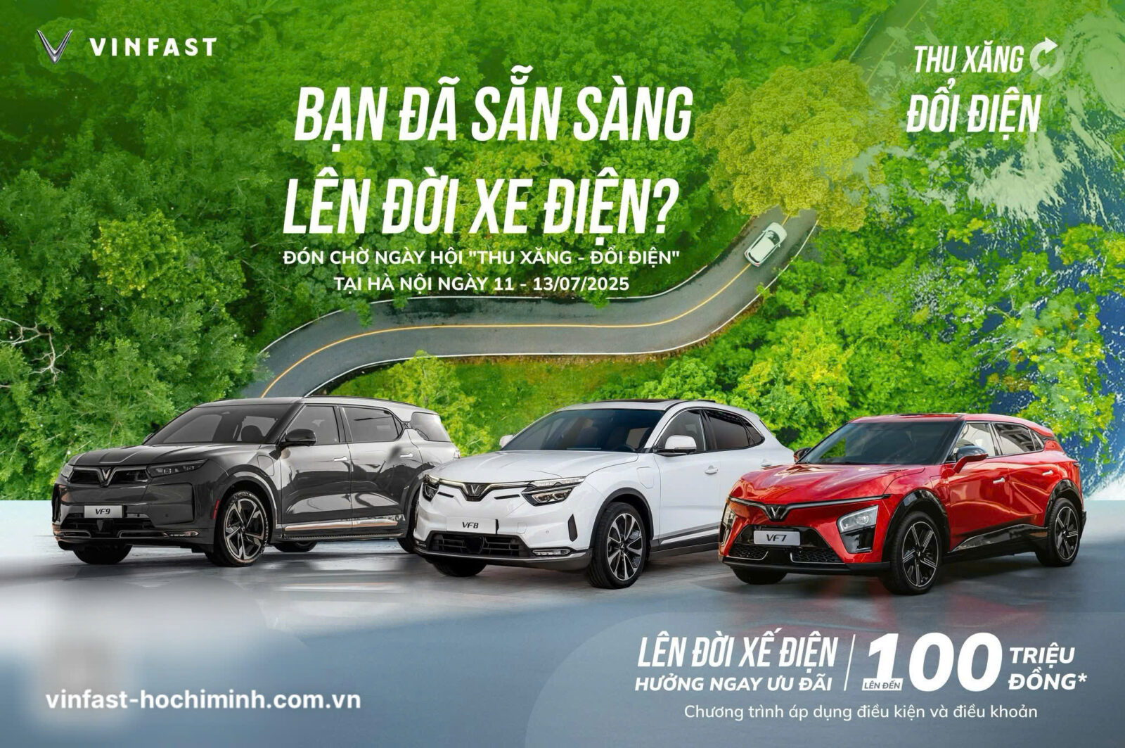 Chính sách ưu đãi "Thu xăng - Đổi điện" cho Khách hàng mua xe ô tô VinFast 7 Chính sách ưu đãi "Thu xăng - Đổi điện" cho Khách hàng mua xe ô tô VinFast thu xang doi dien vinfast hochiminh.com .vn Chính sách ưu đãi "Thu xăng - Đổi điện" cho Khách hàng mua xe ô tô VinFast