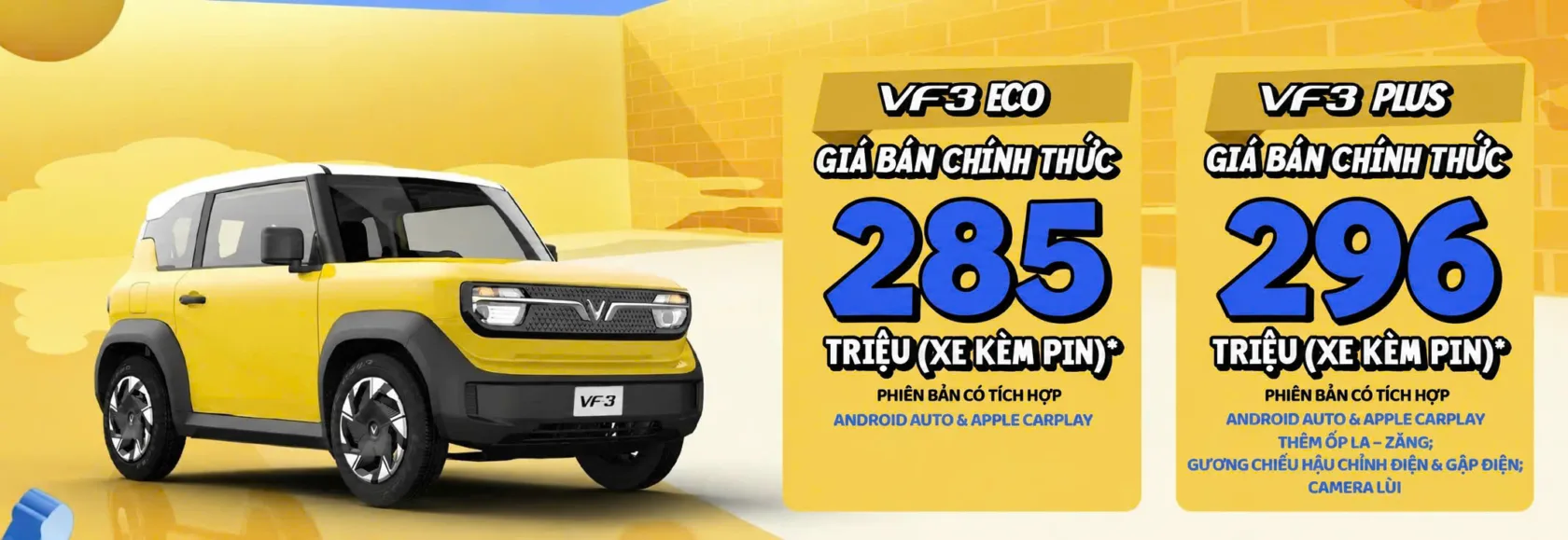 VinFast VF 3 15 VinFast VF 3 VF3 gia xe Eco va Plus moi nhat vinfast hochiminh.com .vn VinFast VF 3